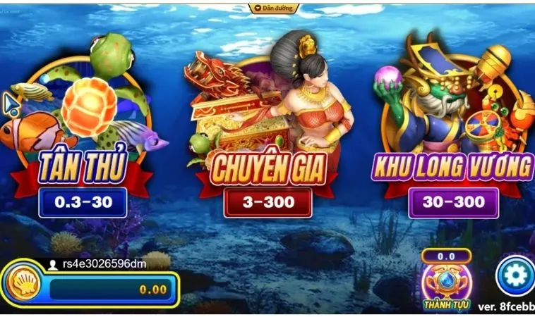 Chinh Phục Ngay Cách Chơi Bắn Cá Rồng Tại Moto88 Kiếm Tiền Cực Dễ 2 Các phòng chơi trong game Bắn Cá Rồng tại Moto88