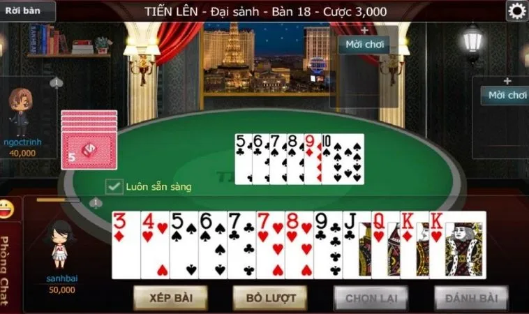 Hướng Dẫn Chi Tiết Cách Chơi Tiến Lên Miền Nam Nhà Cái Moto88 Đỉnh Cao 2 Bàn chơi Tiến Lên Miền Nam Nhà Cái Moto88