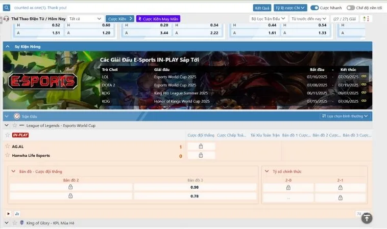 Tuyệt Chiêu Bắt Kèo Trong Cách Chơi Thể Thao Điện Tử Tại Moto88 Hiệu Quả 2 Bảng kèo cá cược Thể Thao Điện Tử Tại Moto88