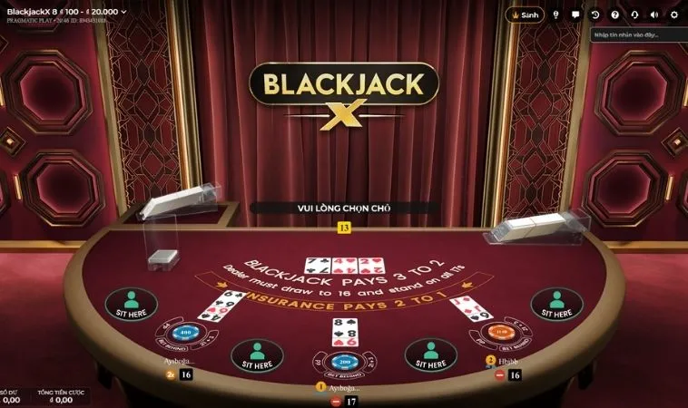Chinh Phục Bàn Cược Trò Chơi Blackjack Tại Moto88 Với Tỷ Lệ Thắng Cao 2 Giao diện chơi Blackjack Tại Moto88