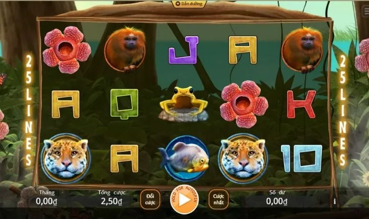 Khám Phá Bí Ẩn Nổ Hũ Rừng Xanh Moto88 Săn Kho Báu Khổng Lồ 2 Giao diện chơi Nổ Hũ Rừng Xanh Moto88